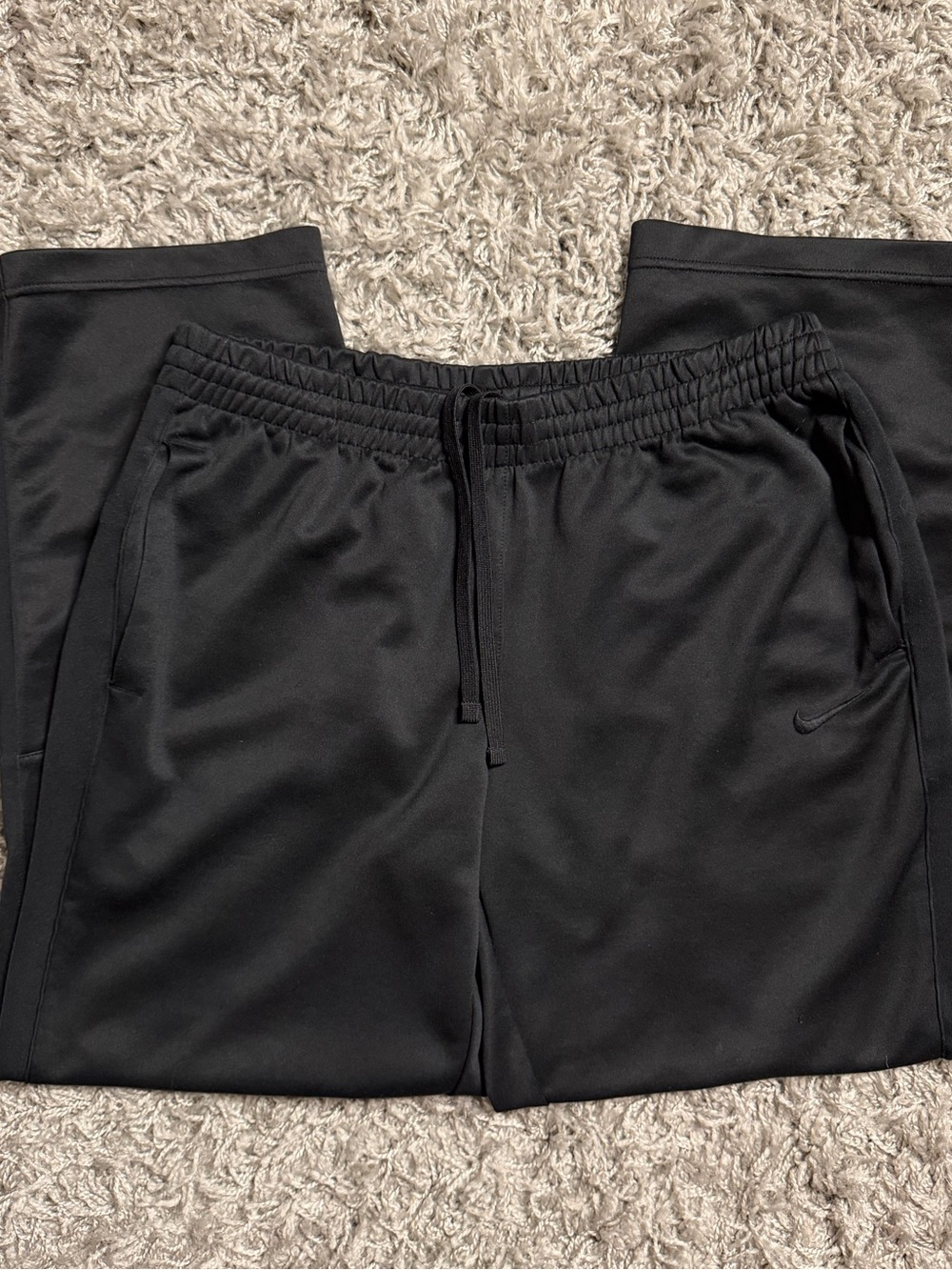 Late 2000s Nike Black On Black Sweatpants